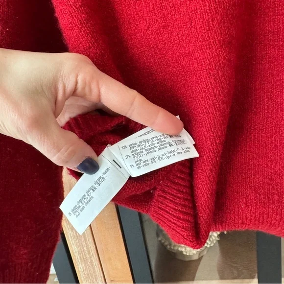 Zara Kids reindeer wool sweater crewneck 3D intarsia toddler girl boy Christmas - Picture 5 of 8